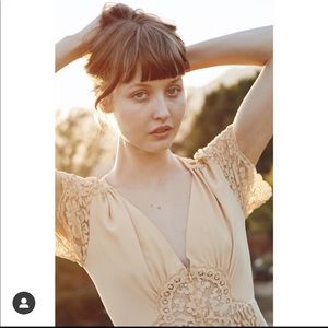 Christy Dawn Fitzgerald Dress in Vintage Gold, xs